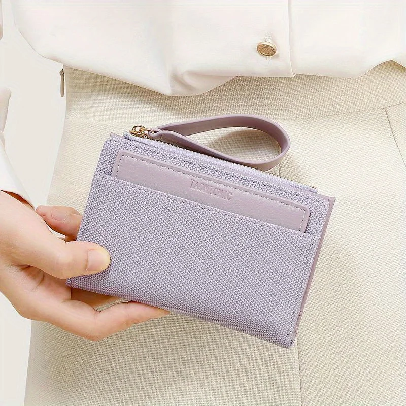 

Женский кошелек высокого качества — стильный кошелек 2-в-1 для карт и монет с функцией защиты от кражи RFID и застежкой-молнией