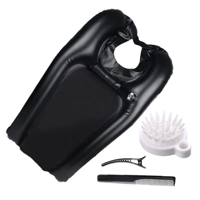 Inflatable Shampoo Basin Wash Sink Inflatable Salon Hair Portable Shampoo Basin Foldable Bath Spa Tub Deflate Hair Washing Basin