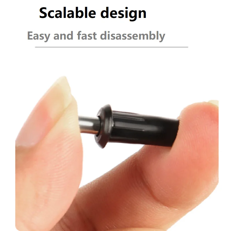 Furniture Cabinet Door Spring Pivot Pin Plastic Telescopic Upper Lower Door Axis Partition Locating Pin Hardware Fitting