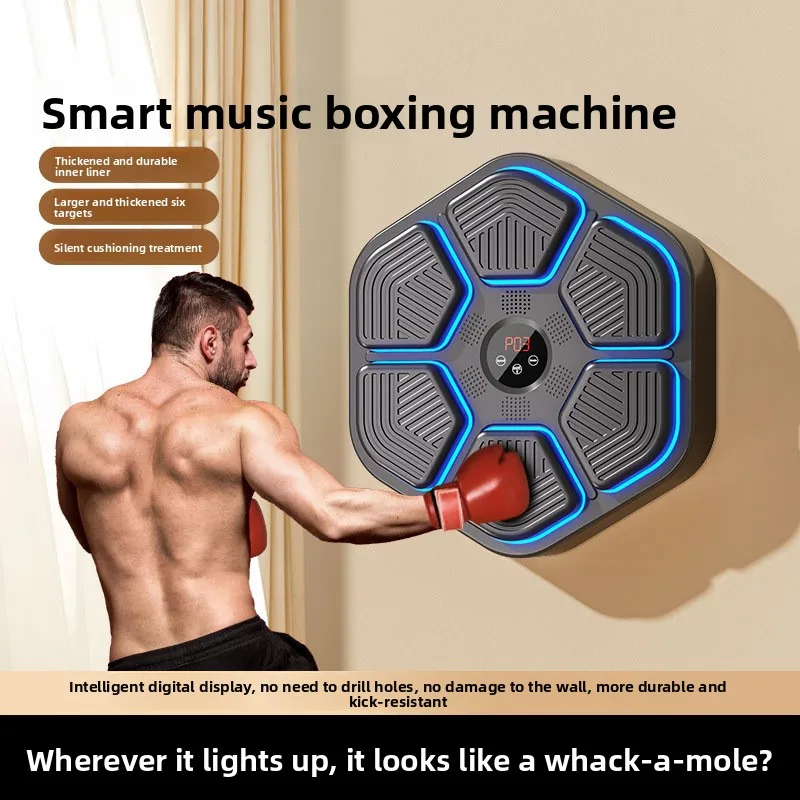 

Intelligent Music Boxing Machine Boxing Home Fitness Training Material Device Children's Electronic Sandbag Adult Boxing Wal