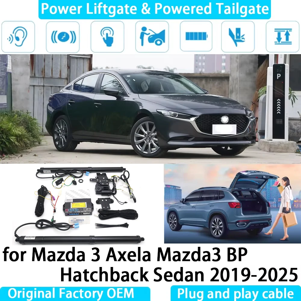 for Mazda 3 Axela Mazda3 BP Hatchback Sedan Automatic Electric Power Liftgate Powered Tailgate Strut Tail Gate Lift System