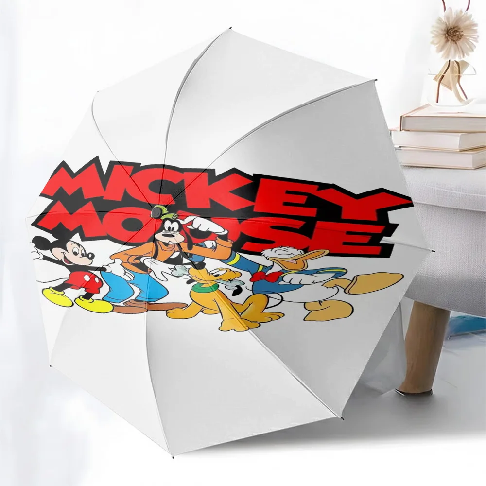 

Складной зонт с принтом персонажей Диснея: Микки Маус, Гуфи, Плутон, Дональд Дак, автоматическое открытие/закрытие, ветрозащитный, для путешествий, от дождя и солнца.