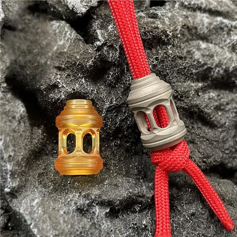 PEI بولي إيثيريميد سبائك التيتانيوم سكين الحبل حبة Paracord قلادة DIY الحرفية