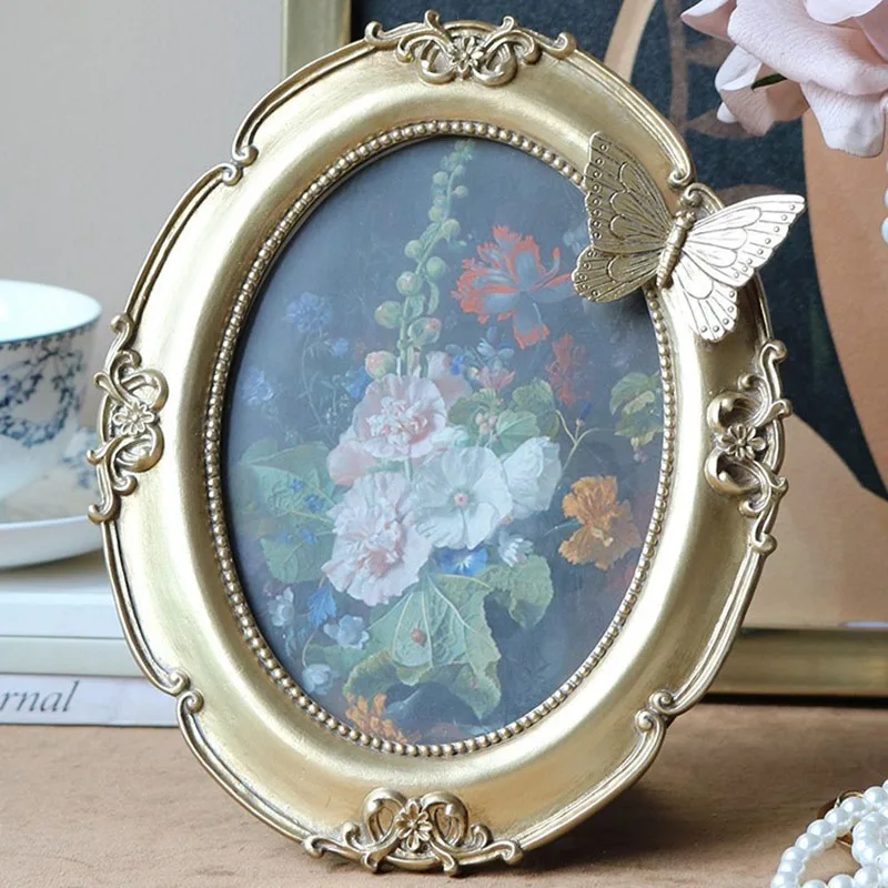 

Рамка для фотографий из смолы в стиле французского легкого люкса, художественная картина, украшение для дома, настенный декор, креативные украшения для гостиной