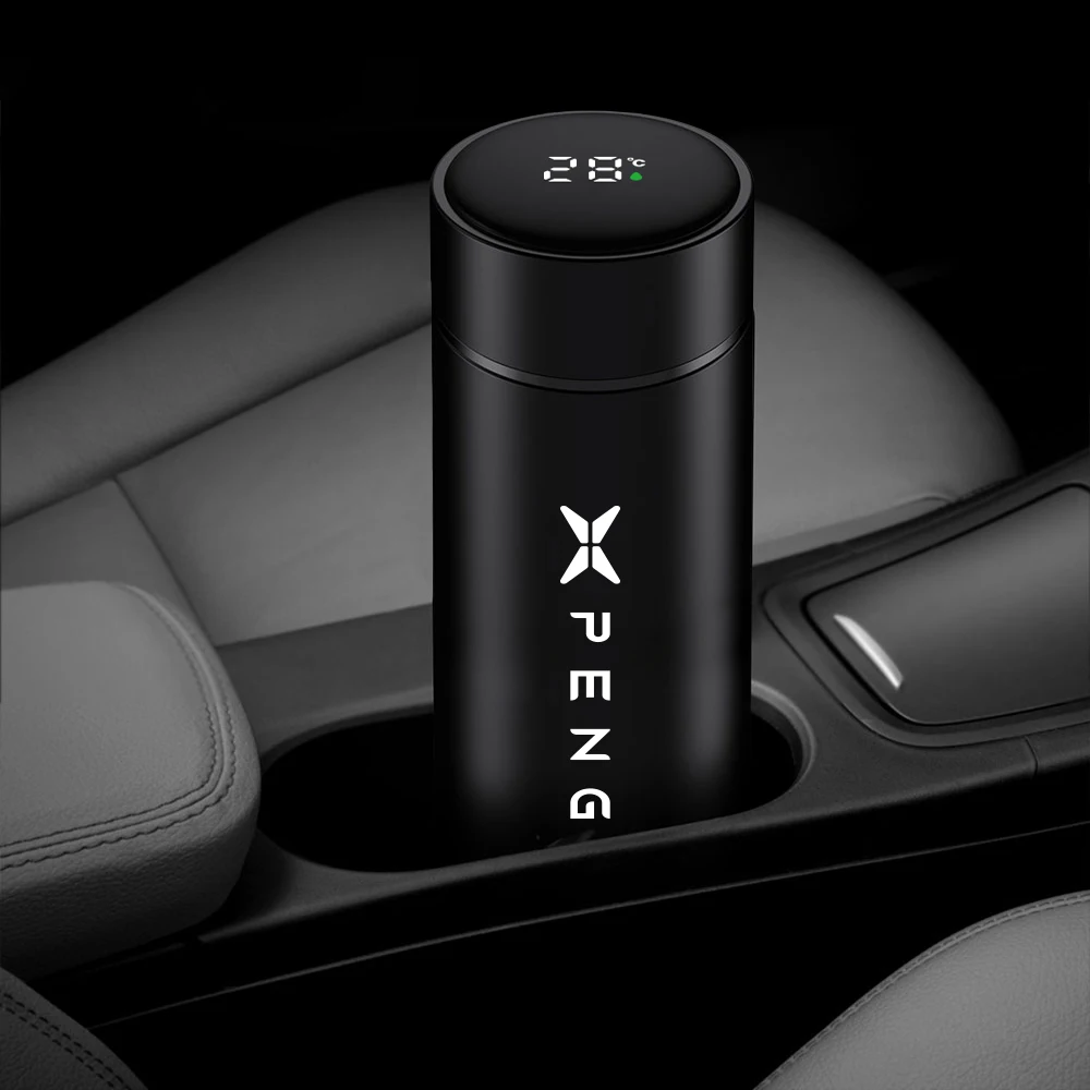 Intelligent Thermos Water Cup Temperature Display Auto Accessories For Xpeng P7 G3 G3i G9 P5 X2 N5 F30 H93 Beta 2019 2020 2021