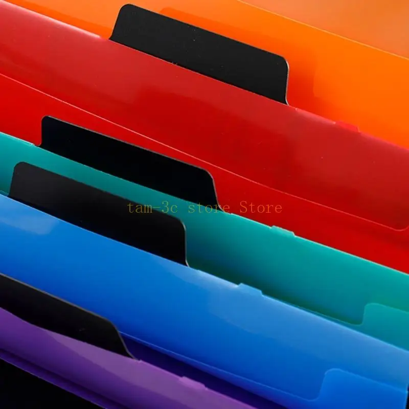 แขวนแฟ้มโฟลเดอร์ผู้ถือประตูแฟ้ม 6 กระเป๋าสำหรับโฮมออฟฟิศหอพักประหยัดพื้นที่ D0UA