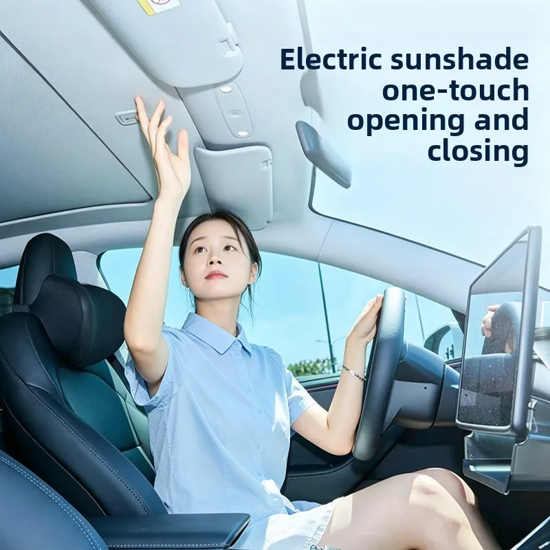 Suitable for ModelY Renewal Y Electric Sunshade, Panoramic Canopy Voice Automatic Sunscreen