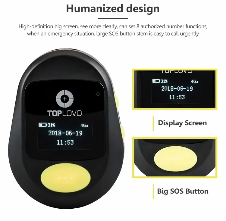 sos panic button mini personal gps tracker with free software