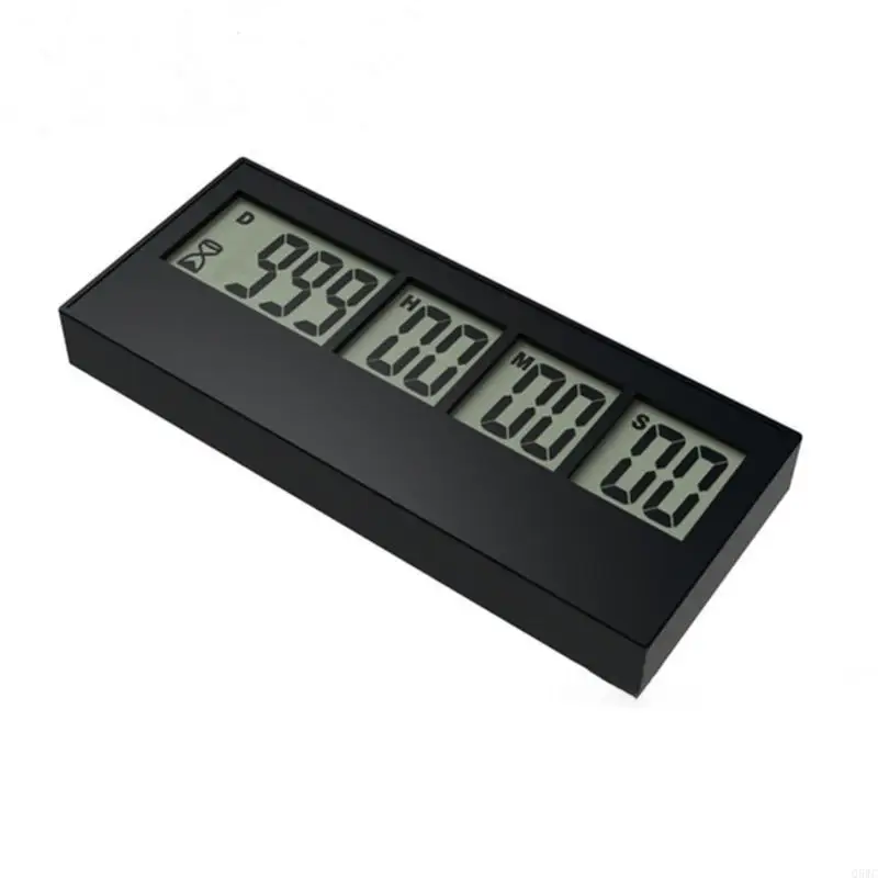 999Days Countdown Clock LCD Digital Screen Kitchen Timers for Event Reminder Q5WC