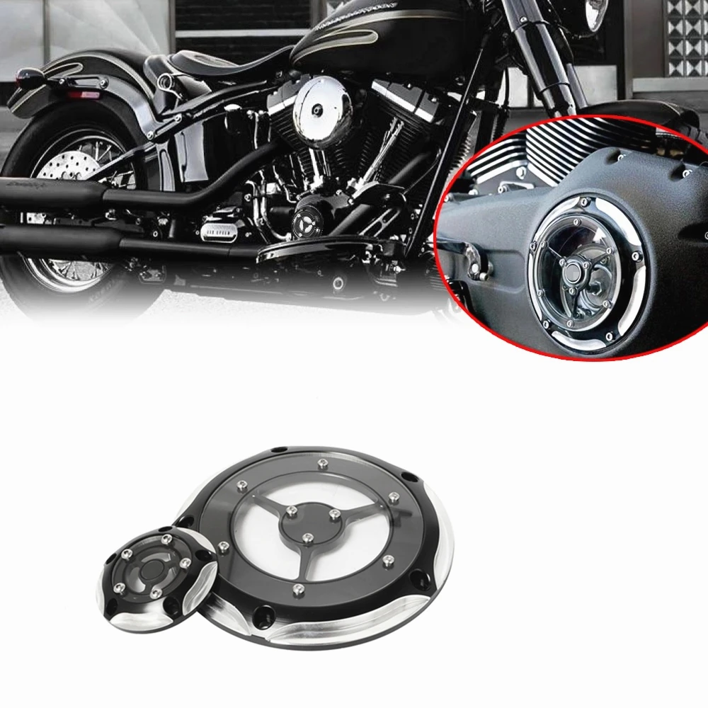 Motorcycle 5 Holes Derby Timing Timer Engine Cover For Harley Touring Electra Road Street Glide Dyna Street Bob Softai