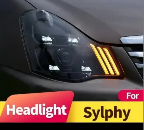 Picture 3: 2008  Sylphy  Sentra Angel Eyes LED Head Lamp Head Lights Front Light for NISSAN