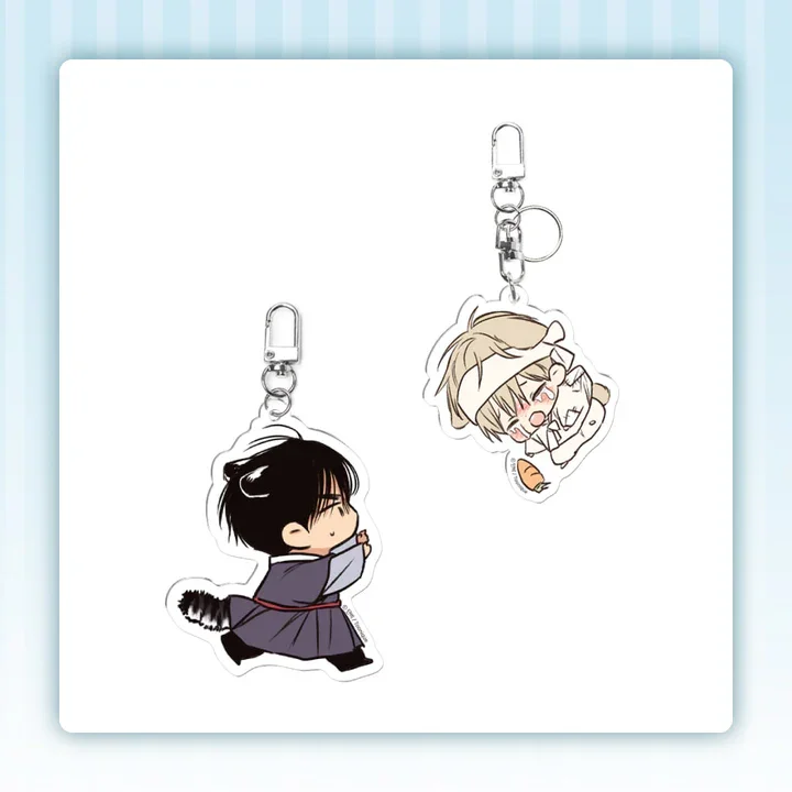 [Official Original]Korean Manga No Love Zone Jihyuk Eunkyum Chibi Acrylic Keychain Pre-sale