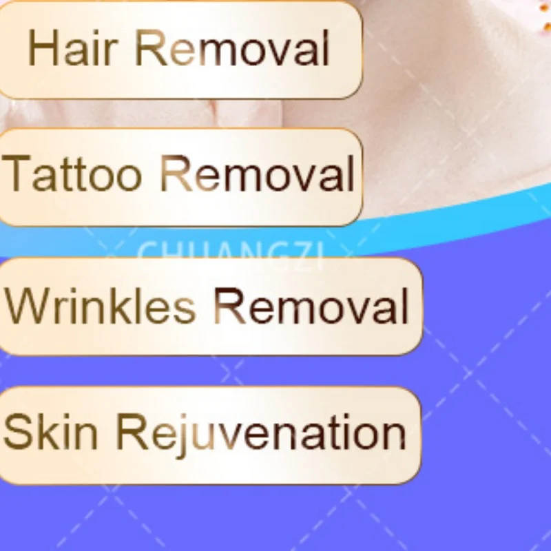 

Многофункциональный аппарат 3-в-1: OPT, IPL, E-light, Nd:YAG лазер для удаления волос, пигментации, татуировок, RF-лифтинга и подтяжки кожи. Оборудование для салонов красоты.