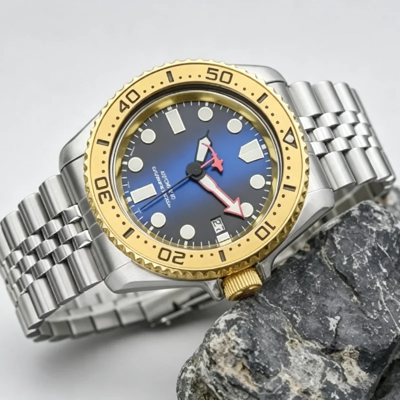 SKX007 Japan Dive Automatic Mechanical Watch Sealed Waterproof Back Cover C3 Luminous NH35 NH36 Movement Diving Mod Wrist Watch