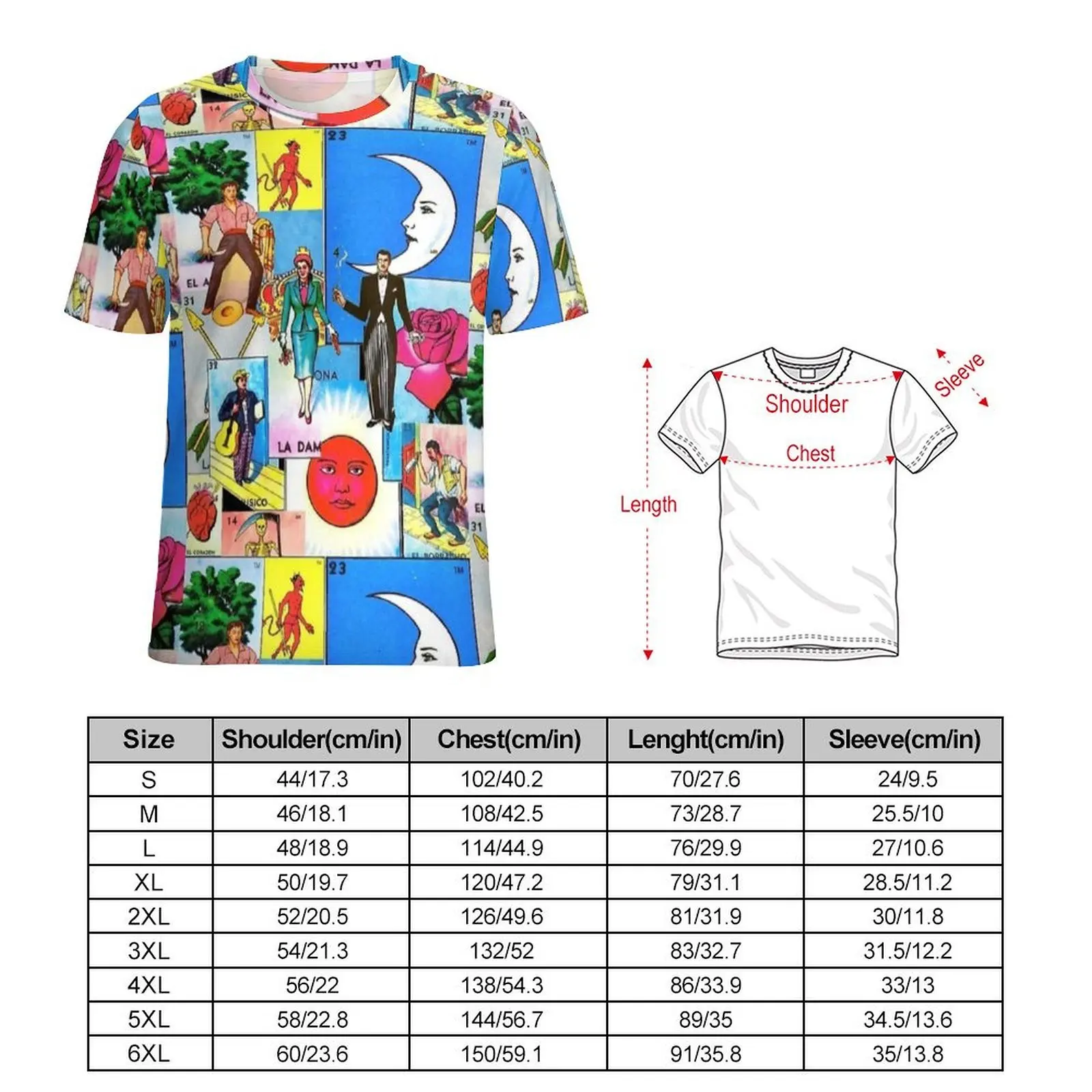 Men Lottery Card 60s Retro Print T Shirt  Retro T Shirts Short Sleeves Design Tops Hot Sale Summer Classic Plus Size Tees