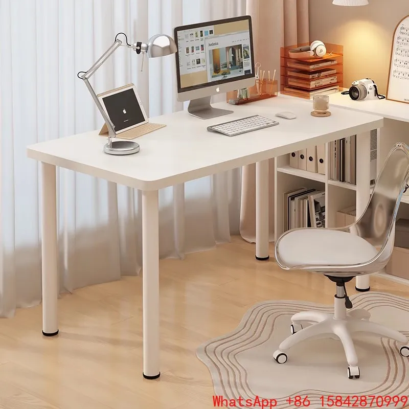 طاولة دراسة بسيطة لغرفة النوم المنزلية لسطح المكتب، مكتب مستطيل بسيط #1