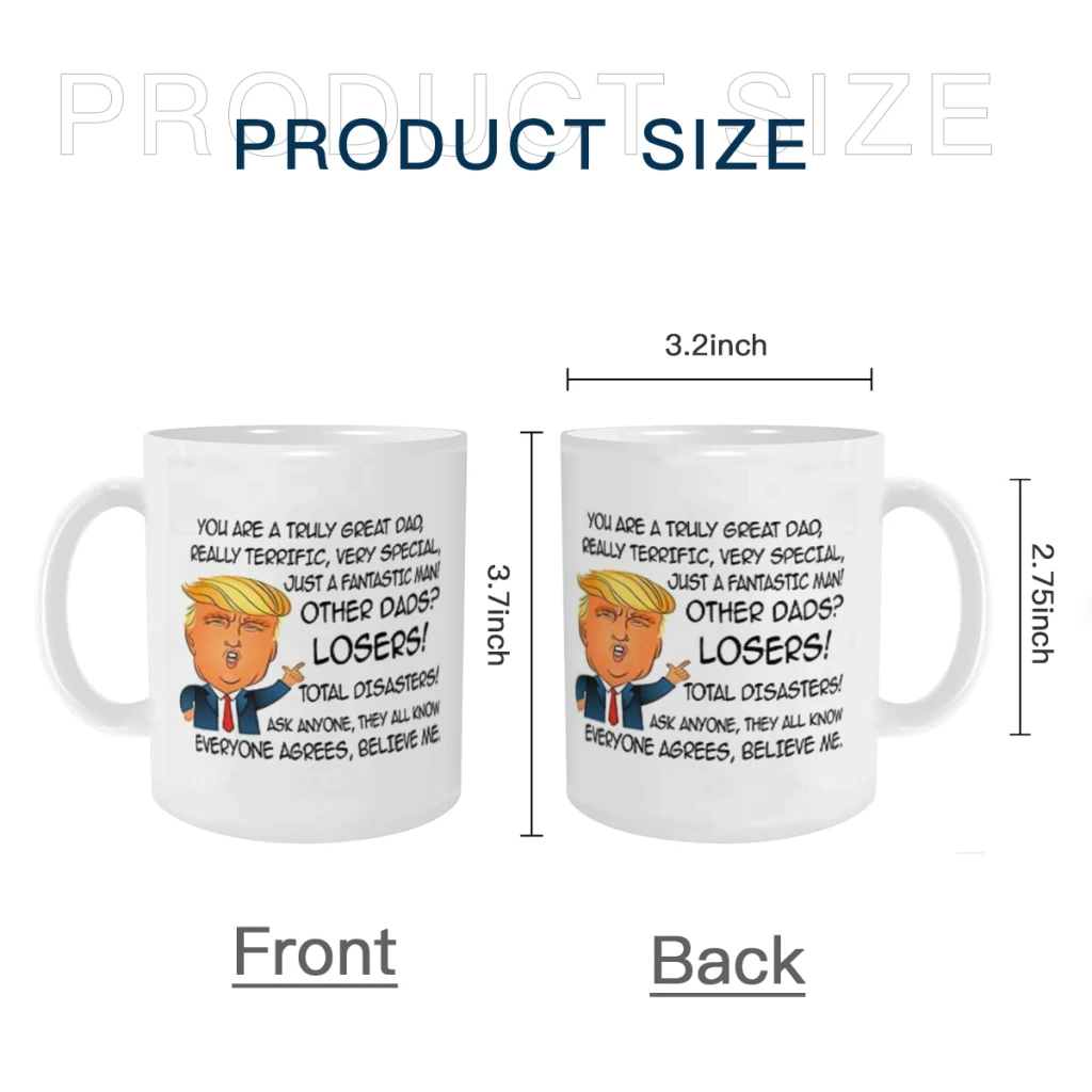 Trump Great DAD Funny  Ceramics Coffee Mug Cute Gamer Birthday Gift Back To School Mug