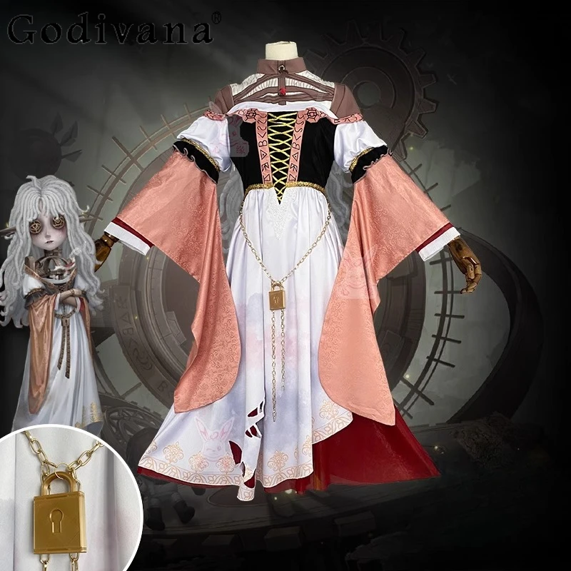 

Women Sexy Carnival Game Dress Suit IdentityⅤMemory Party Cosplay Costume Dress Call of The Abyss Girl Compasso Guide Dress