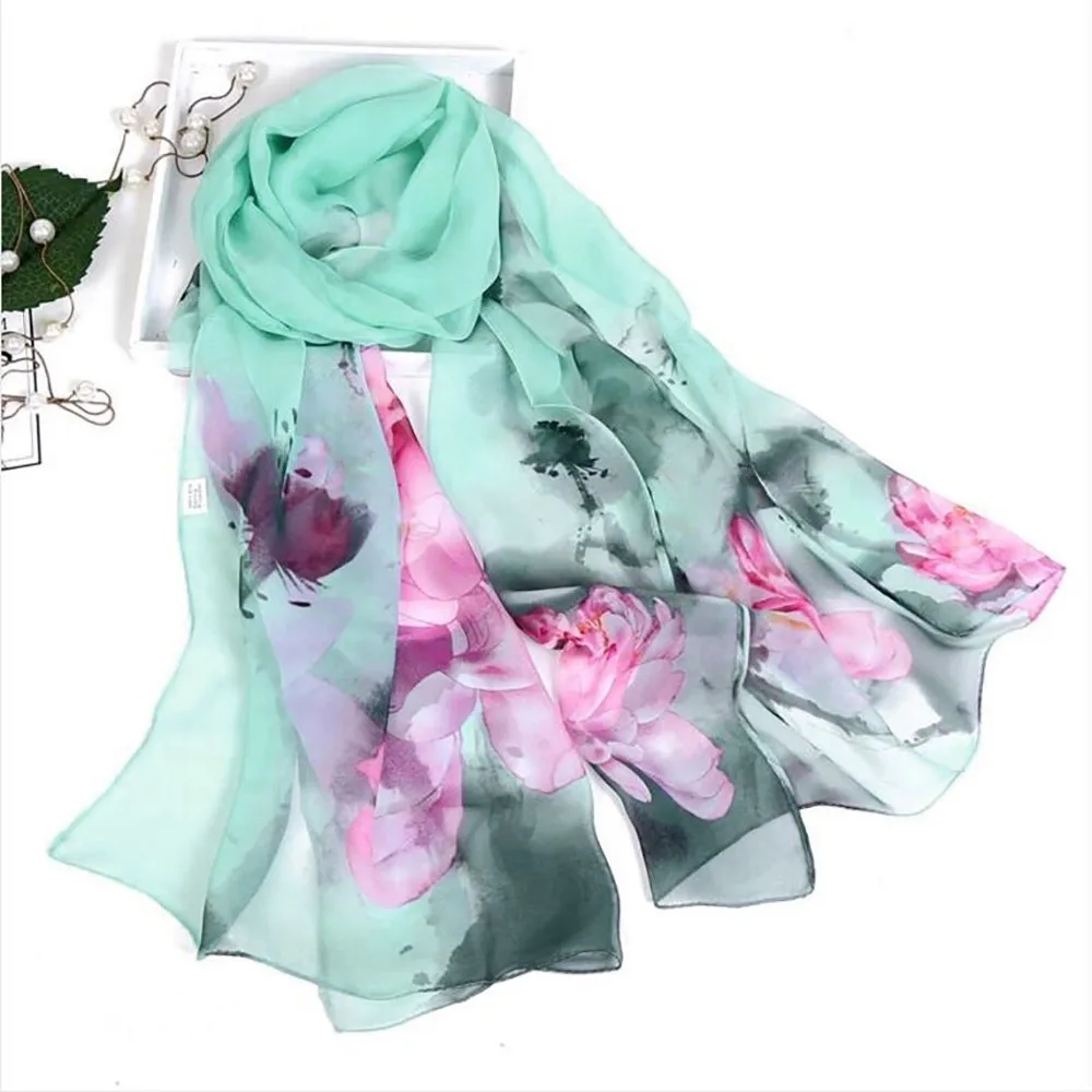 

Fashion Scarves Scarf Belts Women Scarfs Large Silk Head Tie Scarfs For Women Lightweight Print Floral Pattern Scarf Shawl