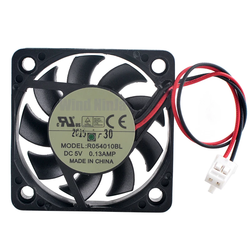 R054010BL 4cm 40mm Axial Flow Fan 40x40x10mm DC5V 0.13A 2-Pin Dual Ball Bearing Cooler for Power Router Cooling Fan