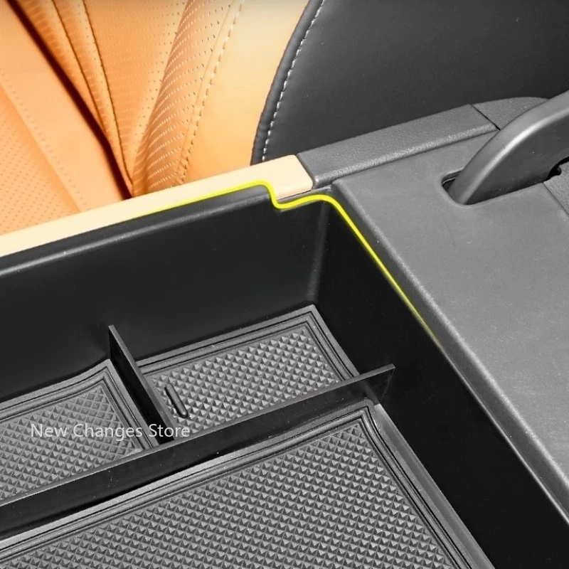 For Geely Galaxy Starship 7 2025 2026 Car Styling Center Console Armrest Storage Box Compartment Organizer Cover Upgrade Parts image 4