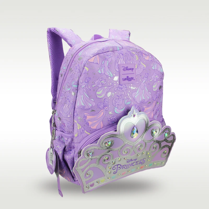 Princesa Schoolbag para Crianças, Alta Qualidade, Bonito, Roxo, Original, Hot-selling, Australiano Smiggle, 3 a 6 Anos de Idade, 14\