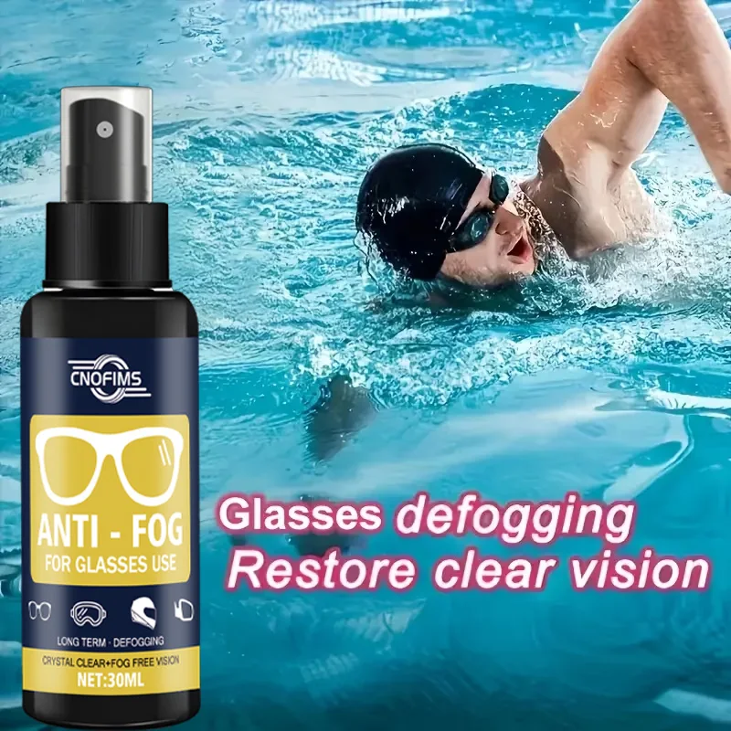 Multi-Purpose Eyewear Anti-Fog Spray - Protects & Cares for Sports Goggles, Fashion Glasses, Swimming & Ski Goggles with Long-La