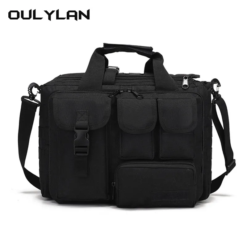 Oulylan anti splashing and wear-resistant outdoor bag tactical easy laptop bag portable shoulder bag