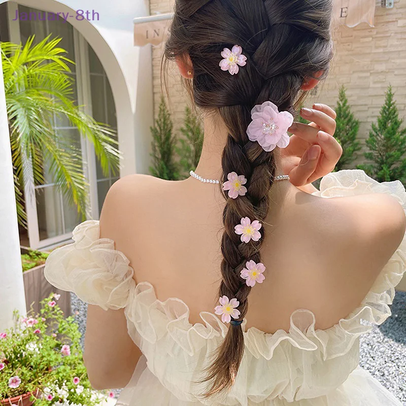 New Kids Mini Hair Clips For Girls Hair Accessories Braided Hair Hairpin Small Flower Sweet Women Fashion Decoration Barrettes