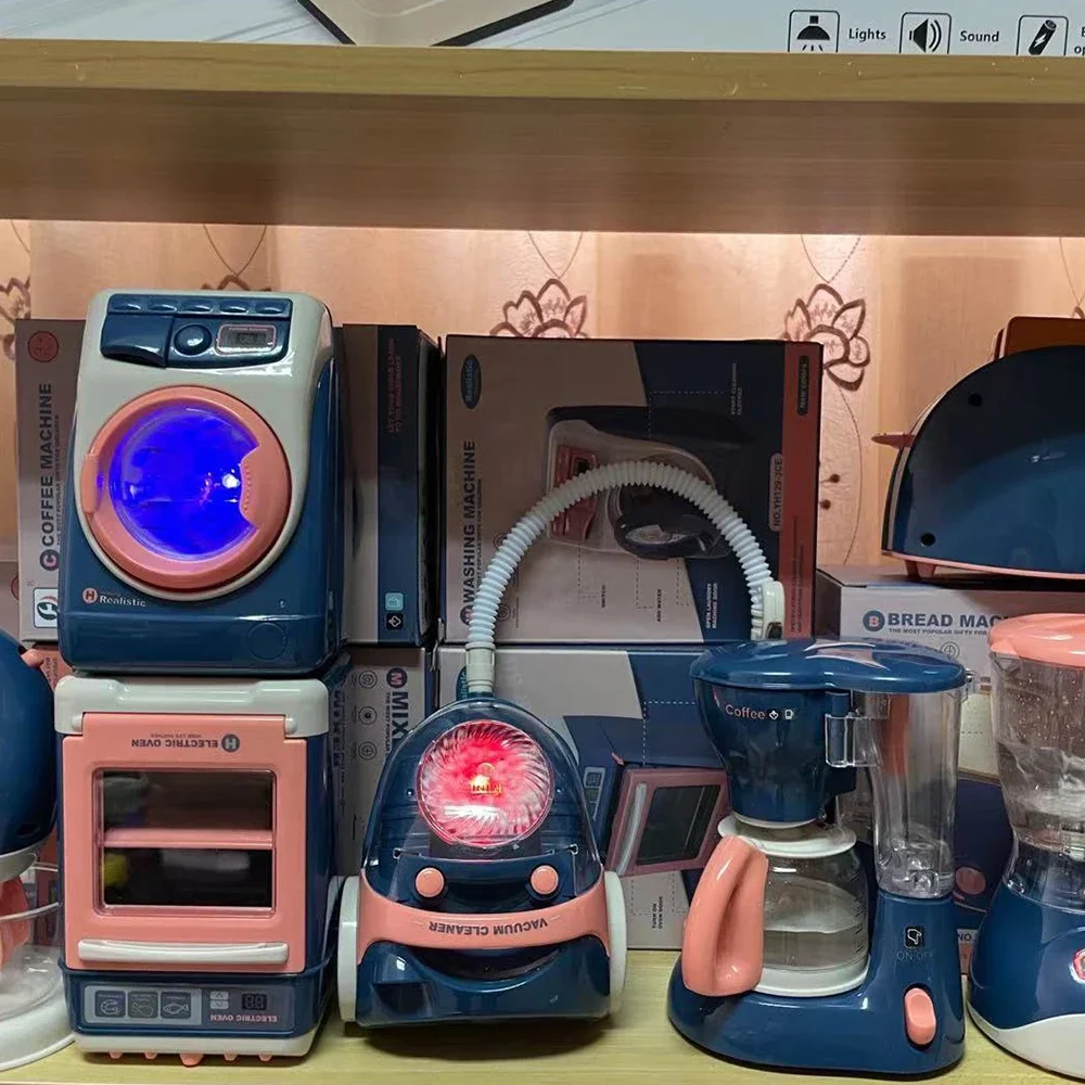 New simulation kitchen appliance toys have lights and sounds to provide a very fun experience for kids