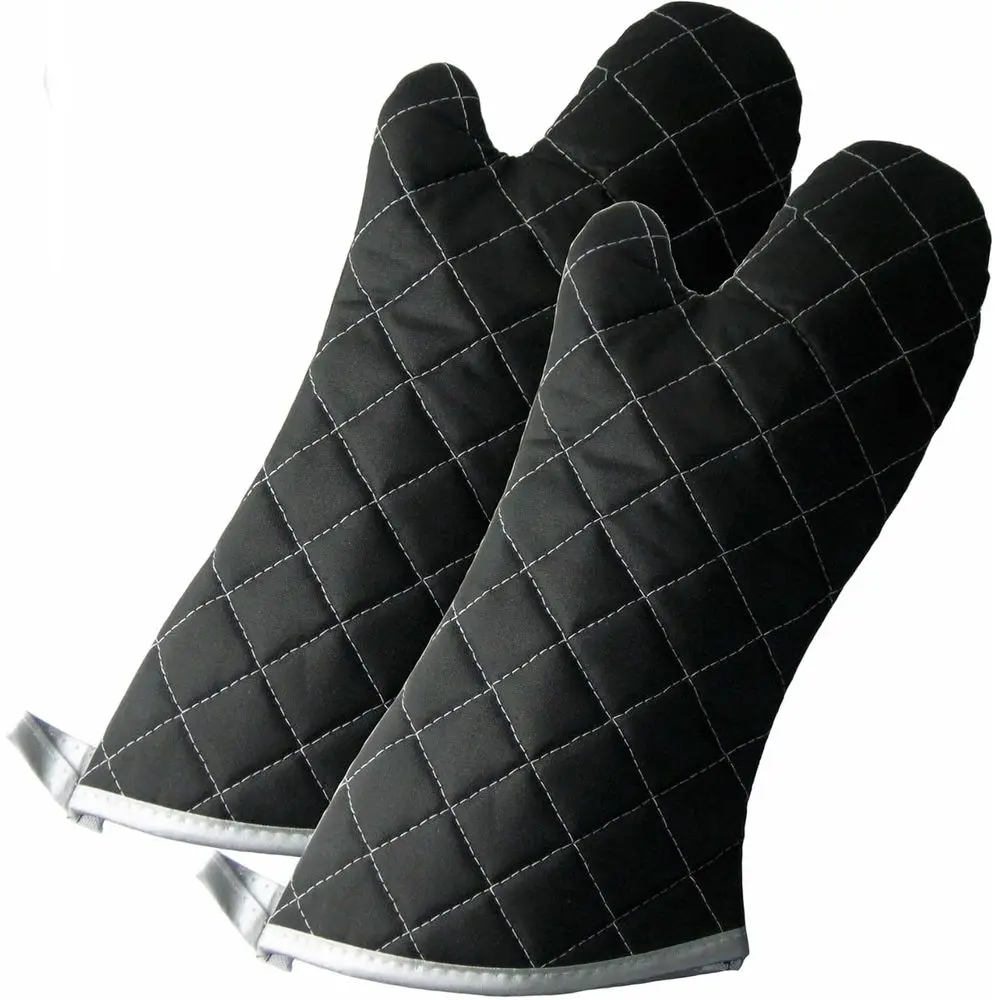 

Long-Handled Heat-Resistant Oven Mitts, 17 for Commercial Kitchen Use