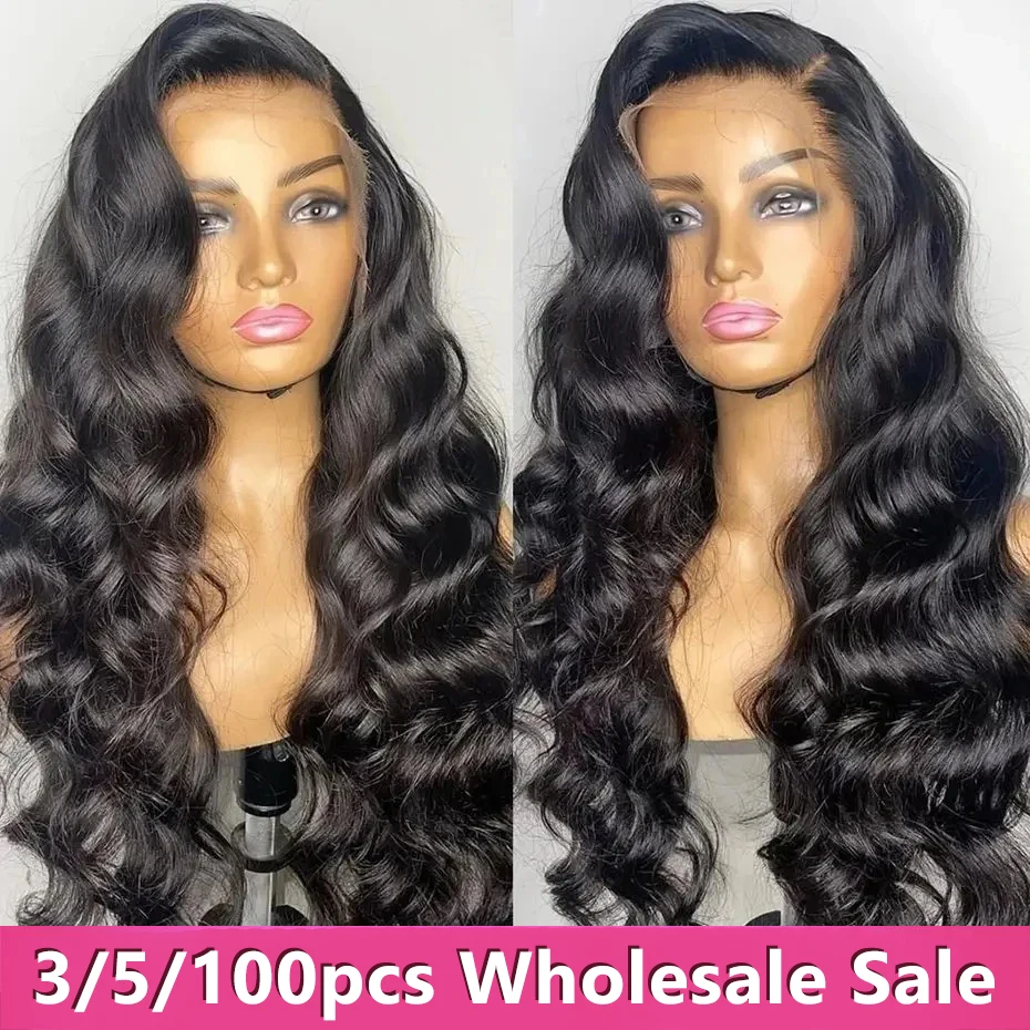 

30 32 inch Body Wave 13x4 Transparent Lace Front Human Hair Wigs Pre Plucked Brazilian Remy Hair For Women 4x4 Lace Closure Wig