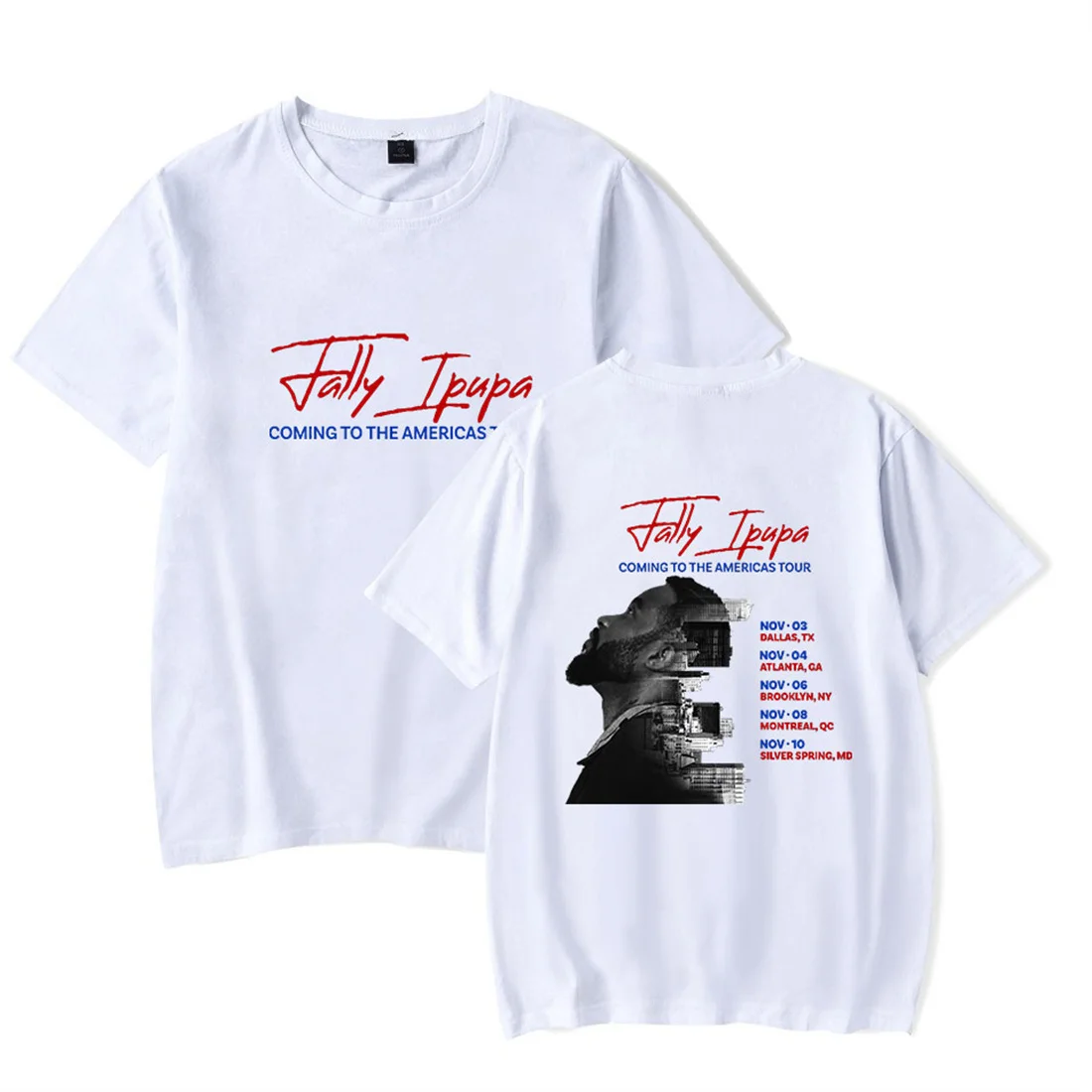 فالي إيبوبا قادم إلى جولة الأمريكتين تي شيرت عادية كم قصير الرجال النساء تي شيرت موضة Crewneck بلايز الهيب هوب قميص