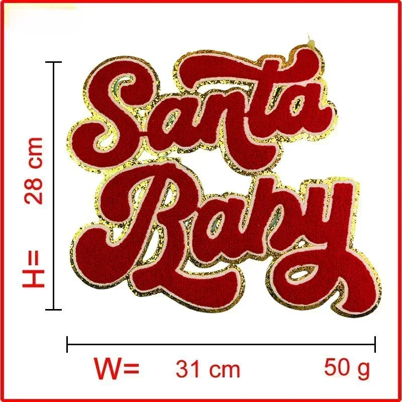 Ironing Patch Oversized Christmas Santa Claus Snowman Jacket Hoodie Sticker Clothing Decoration Accessories Embroidery Badge