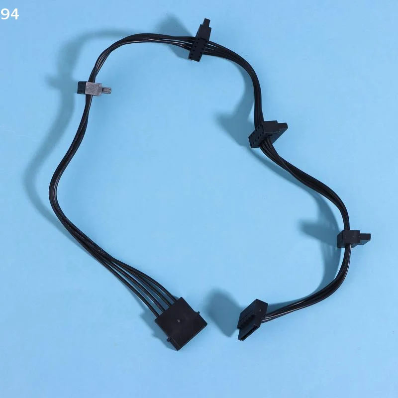 15Pin SATA/4PIN Power Supply Splitter Cable Hard Drive 1 Male To 5 Female Extension Power Cord For DIY PC Sever