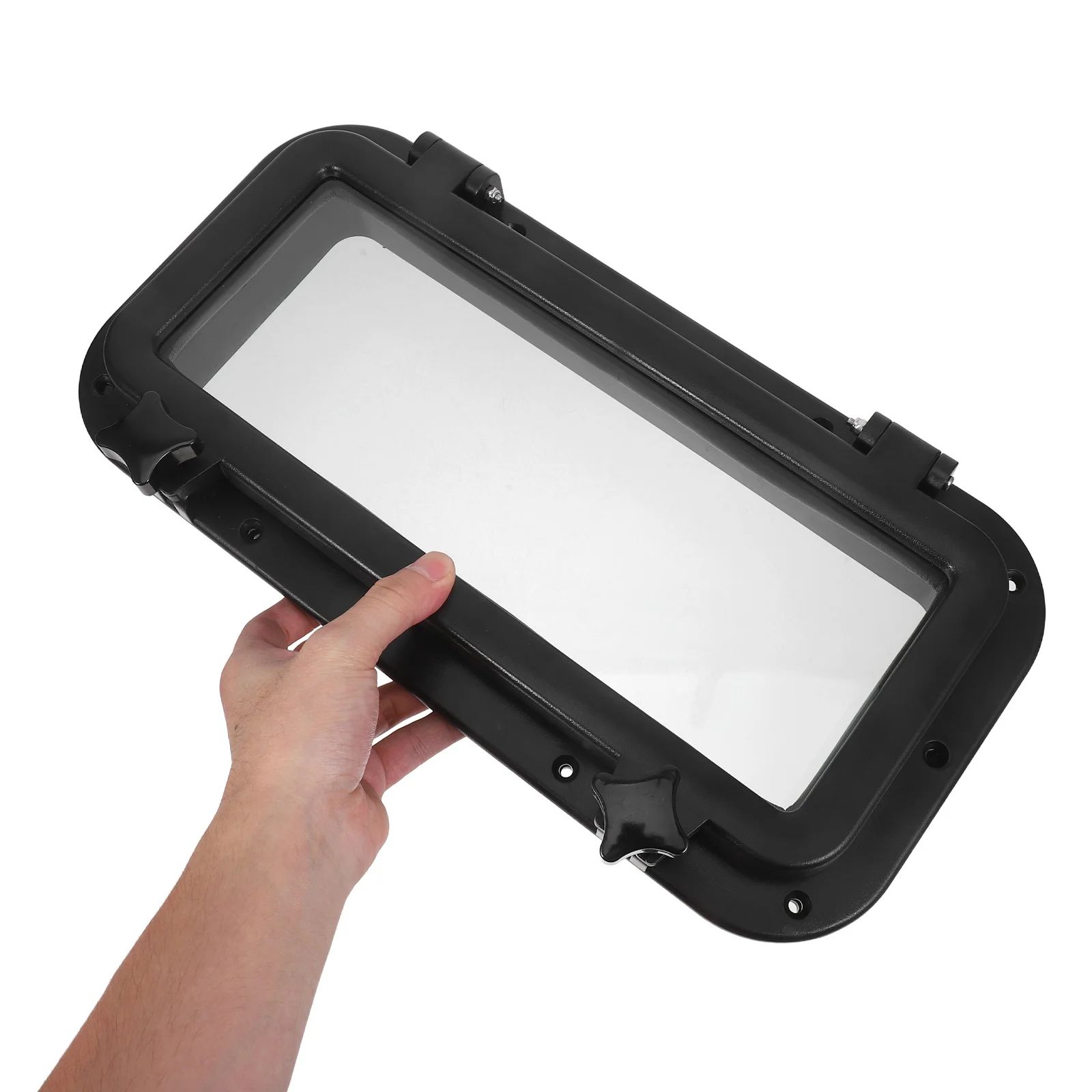 

Rectangular Boat Window Marine Hatch 40X20Cm For Yacht Cabin Rv Sea Vessel Porthole Replacement Glass Durable Side Access Port
