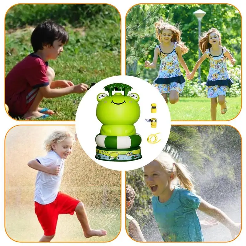 Kids Water Sprinklers For Outside Rocket Water Powered Outdoor Sprinkler For Outdoor Play Pool Party Fun Backyard 3 Years Old