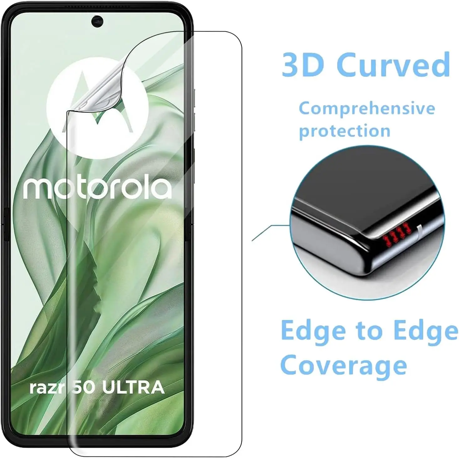 4 in1 Hydrogel Film For Motorola Razr 50 Ultra 50Ultra Front Back Soft HD Screen Protector For Moto Razr 50 Ultra Plus 2024 Film