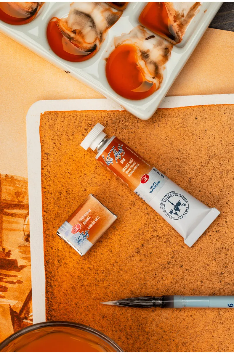 Russland Weiße Nächte Extra Feine Künstlerqualität Professionelle Aquarellfarbe 2,5 ml Volltiegel, Macaron Leuchtend & Lichtecht, Hochwertig – Detail 15