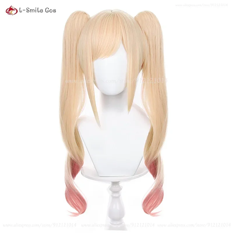 Anime cos cosplay cameriera kitgawa Marin kittawa parrucca cosplay parrucca coda di cavallo rosa bionda parrucca sintetica resistente al calore