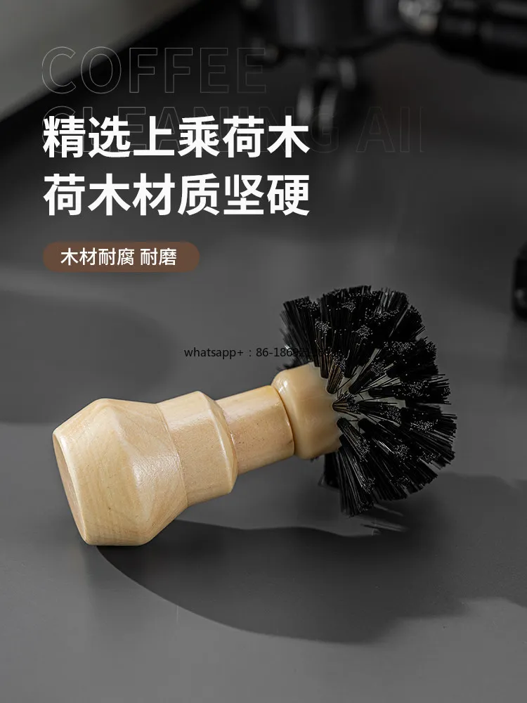 Coffee Powder Bowl Cleaning Brush Espresso Machine Solid Wood Cleaning Brush 51/54/58 Mm Universal Coffee Utensils