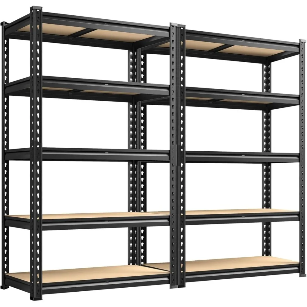 

2020LBS Garage Shelving Heavy Duty 5 Tier Storage Shelves Adjustable Garage Shelves, Metal Utility Rack for Warehouse, Pantry, C