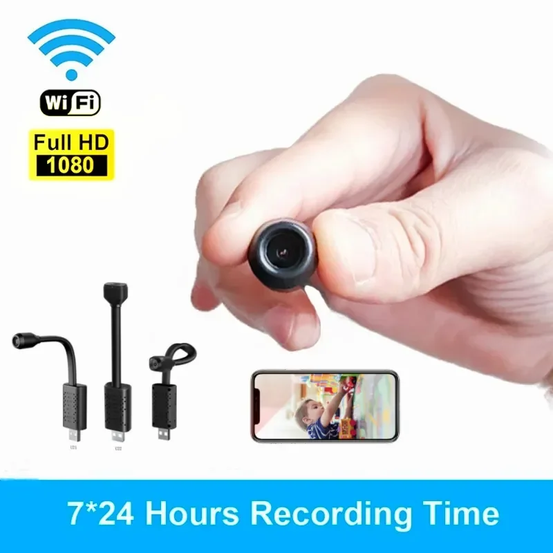 1080P Mini kamera inteligentny dom Wifi USB w czasie rzeczywistym obserwacja IP kamera nocna detekcja ruchu wideorejestrator nagrywania w pętlę