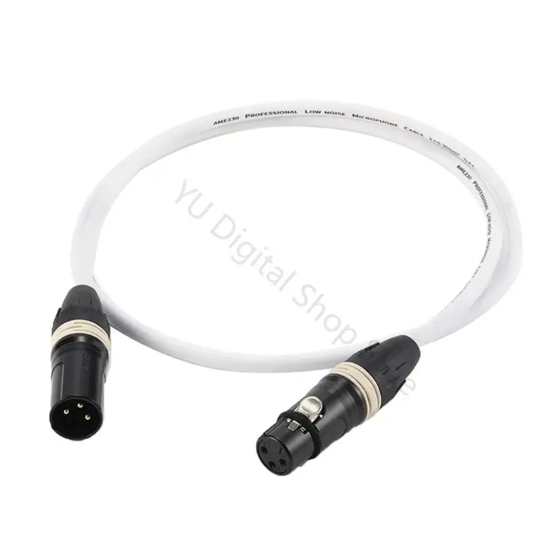 96BA 3Pin XLR Microphone Cable Extenders Mic Male to Female Cord with Locking Connector for Karaoke, Recording, Stage Setups