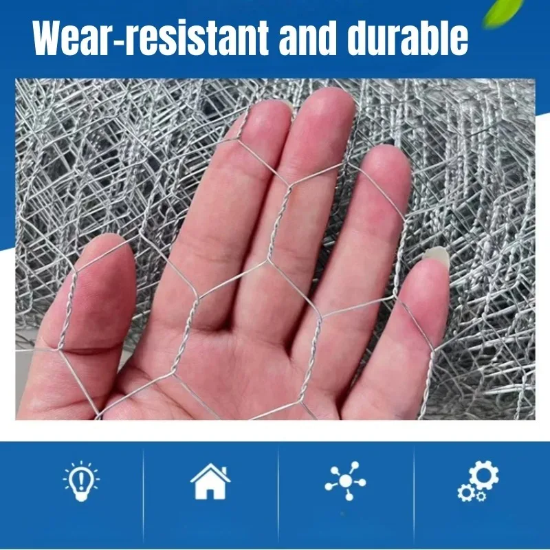 Electro Galvanized Iron Hexagonal Mesh Durable Breeding Net for Poultry Rabbit Cage Garden Fence Netting Poultry Wire Netting