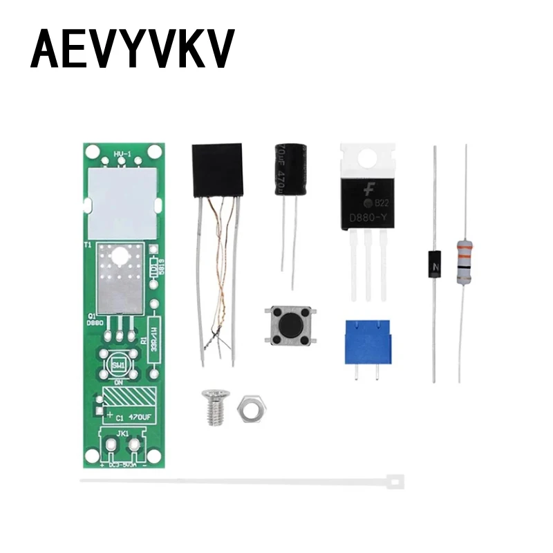 HV-1 High Voltage Igniter DIY Kit Arc Ignition Parts DIY Kit Arc Generator Arc Cigarette Igniter Module PCB Board DC 3V 5V 3A