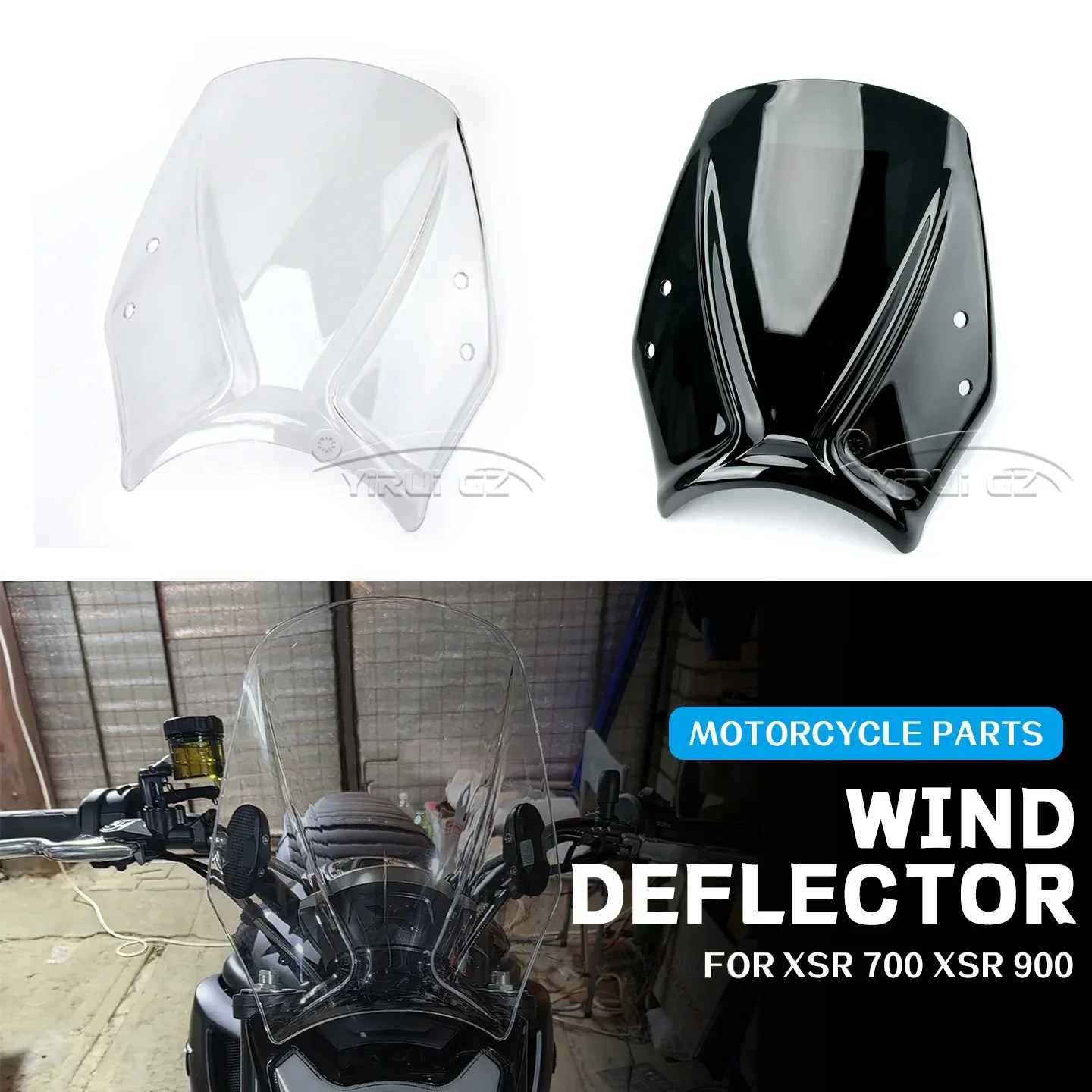 

Лобовое стекло мотоцикла, спортивный ветрозащитный дефлектор, аксессуары для экрана для YAMAHA XSR700 xsr900 XSR700 XSR900 2016-