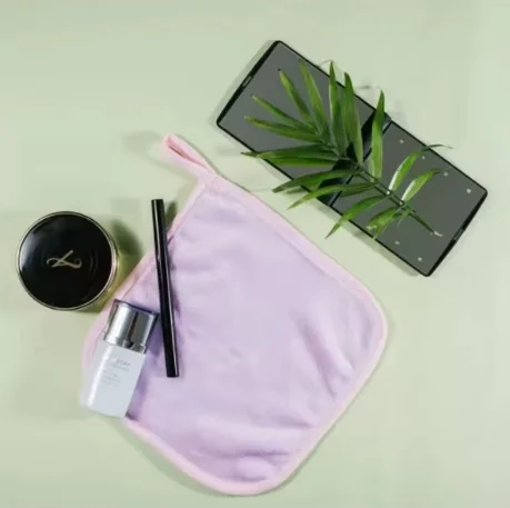 1Pc メイク落としパッド再利用可能なコットンパッドメイク消しゴムマイクロファイバーフェイシャルタオルフェイスクリーナークリーニングワイプスキンケア美容