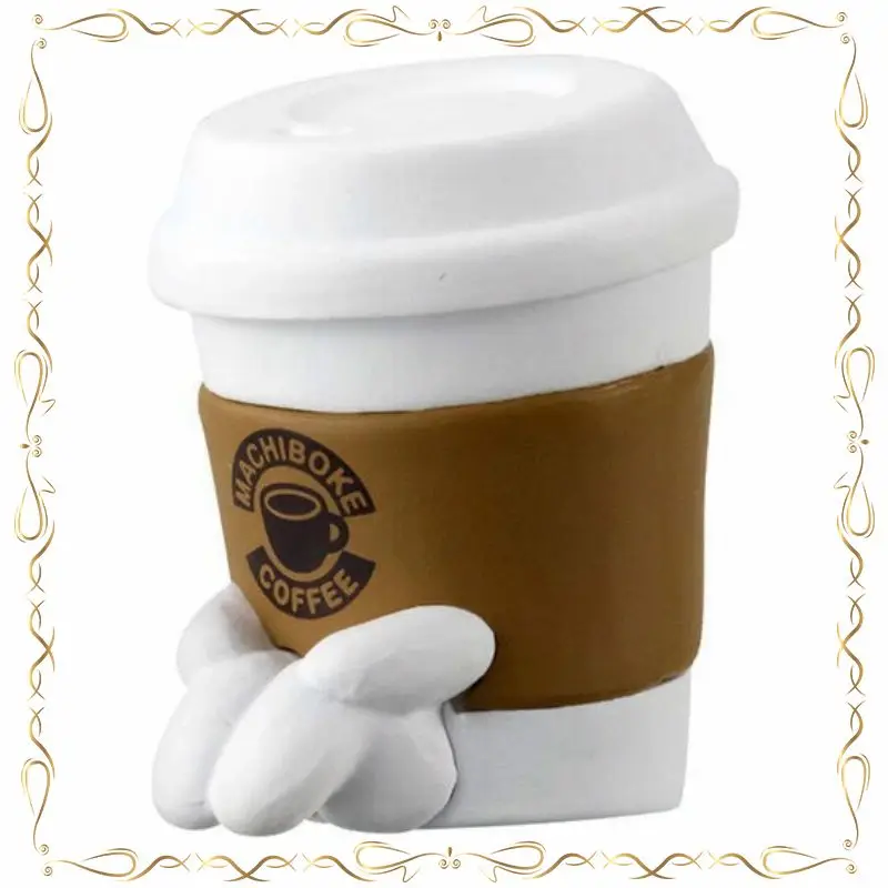 

Wait and So on Coffee Sitting Posture Kawaii Gashapon Collection Ornament Action Figure Model Toys