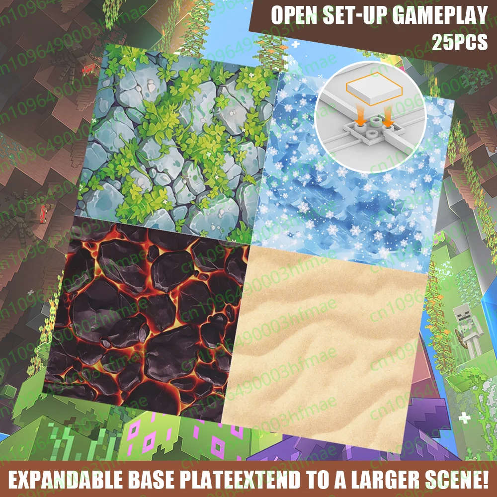 قاعدة مغناطيسية لقطع البناء، مناسبة للأطفال - قاعدة لتكديس قطع البناء المغناطيسية